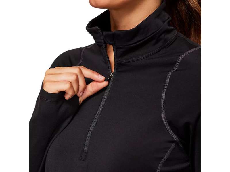 Asics Thermopolis Half Zip Performance Black/Graphite/Graphite | j7PTFhomn