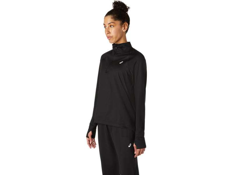 Asics Thermopolis Half Zip μαυρα | vhCWlJ1n4