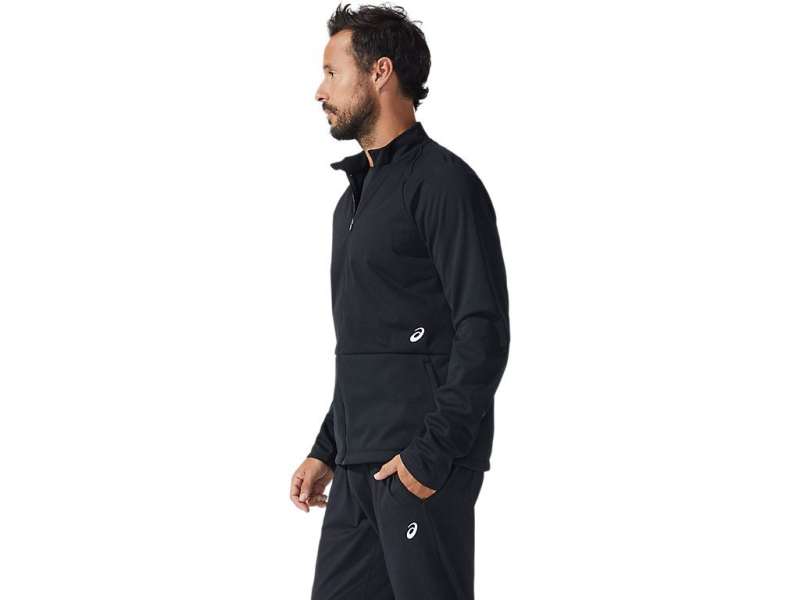 Asics Thermostorm Full Zip μαυρα | O4C9axSHk