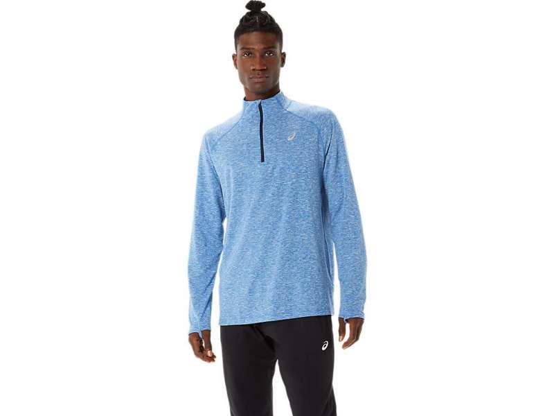 Asics Train Sana 1/2 Zip μπλε | yZAiL6OVl