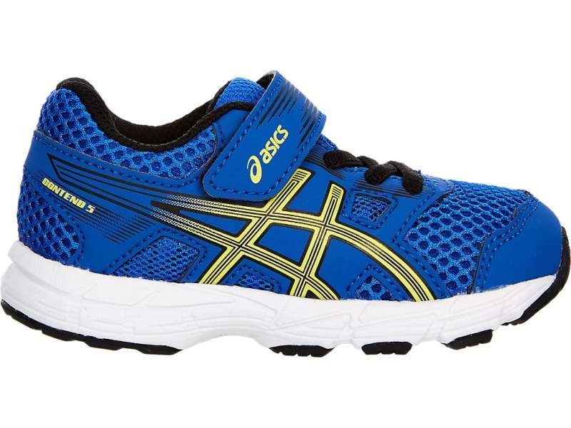 Asics Unisex Contend 5 Size Illusion Blue/Lemon Spark | mRm3CiZpc