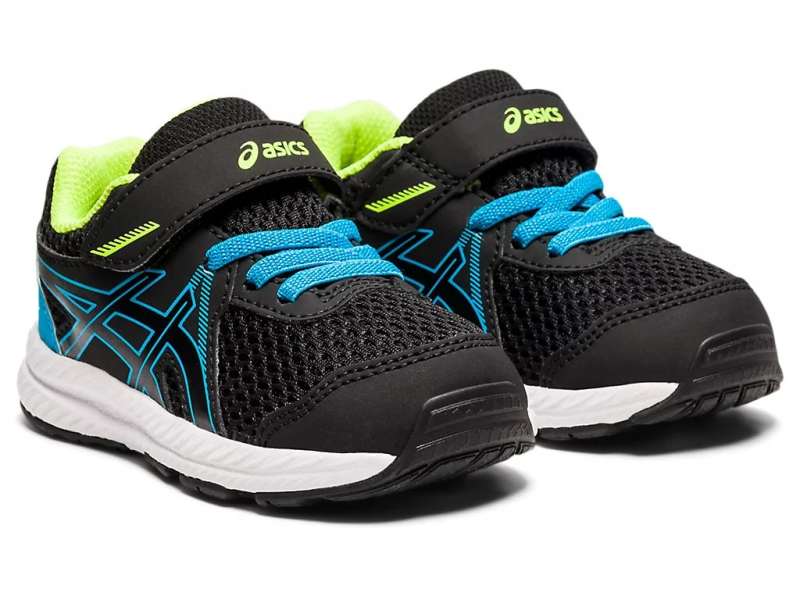 Asics Unisex Contend 7 Size Black/Digital Aqua | DBMC3eHuq