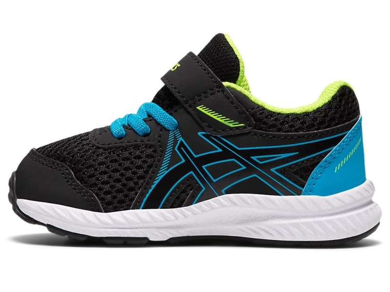 Asics Unisex Contend 7 Size Black/Digital Aqua | DBMC3eHuq