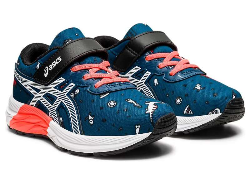 Asics Unisex Pre Excite 7 Mako Blue/White | dLYKAyiCo