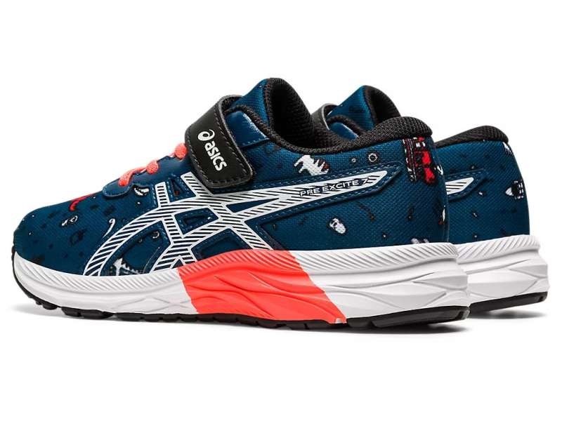 Asics Unisex Pre Excite 7 Mako Blue/White | dLYKAyiCo