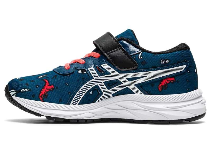 Asics Unisex Pre Excite 7 Mako Blue/White | dLYKAyiCo