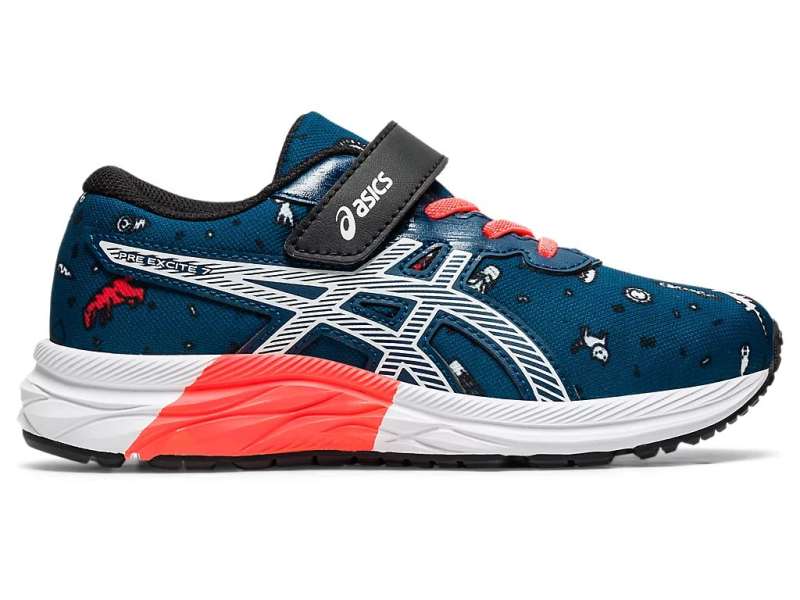 Asics Unisex Pre Excite 7 Mako Blue/White | dLYKAyiCo