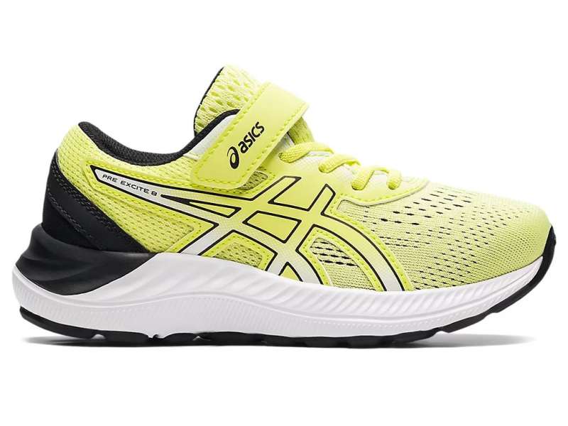 Asics Unisex Pre Excite 8 Glow Yellow/Black | TfHGWbLOk