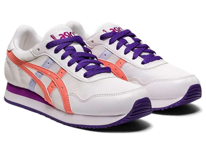 Asics Unisex Tiger Runner White/Guava | H2ENM0tgQ