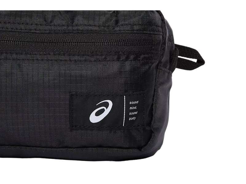 Asics Unisex waist Bag Unisex μαυρα | QLzR7v70j