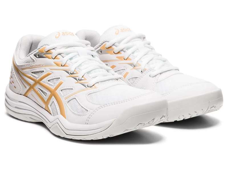 Asics Upcourt 4 White/Champagne | Pbd7hVuQP