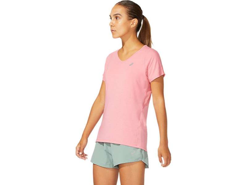 Asics V-neck κοντο Sleeve Peach Petal | 5LsjGE8Lc