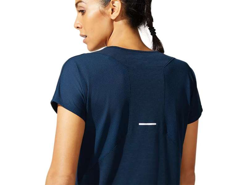 Asics V-neck κοντο Sleeve μπλε | t8uRGueEr