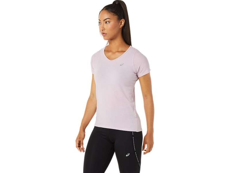 Asics V-neck κοντο Sleeve ροζ | O2AODTOec