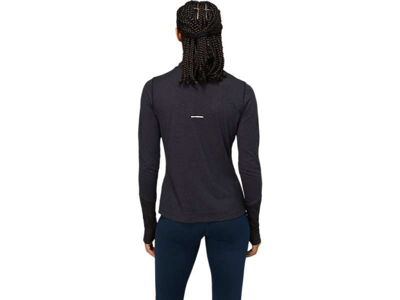 Asics Wool Rib Long Sleeve γκρι | ikLdzLIGR