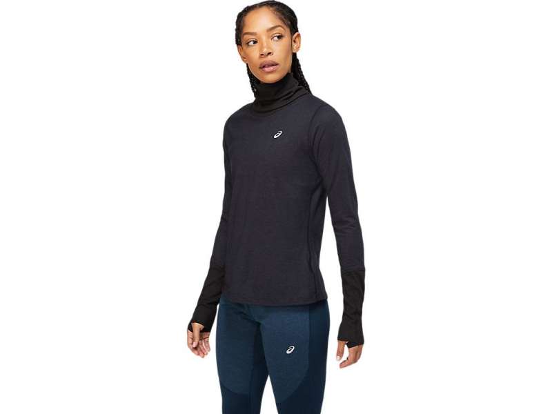 Asics Wool Rib Long Sleeve γκρι | ikLdzLIGR