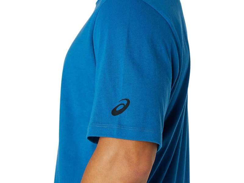 Asics Xg Paintbrush κοντο Sleeve Tee μπλε | riyCtemfE