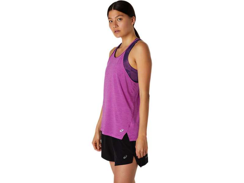 Asics strappy Tank Digital Grape Spacedye | p5aC8EE2b