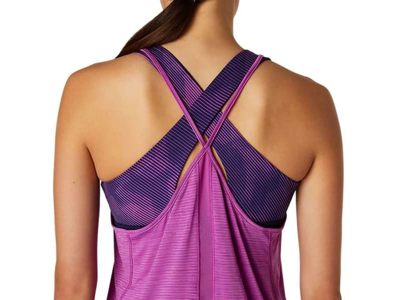 Asics strappy Tank Digital Grape Spacedye | p5aC8EE2b