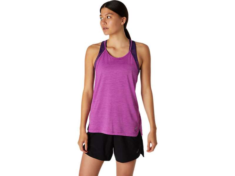 Asics strappy Tank Digital Grape Spacedye | p5aC8EE2b