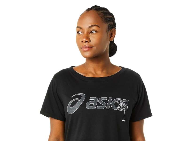 Asics κοντο Sleeve Halloween Crop Tee μαυρα | JS9AVpC63