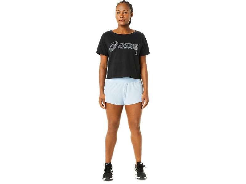 Asics κοντο Sleeve Halloween Crop Tee μαυρα | JS9AVpC63