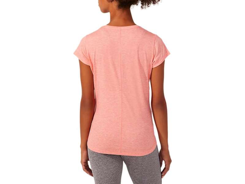 Asics κοντο Sleeve Heather Guava Heather | 1eiVf1lks