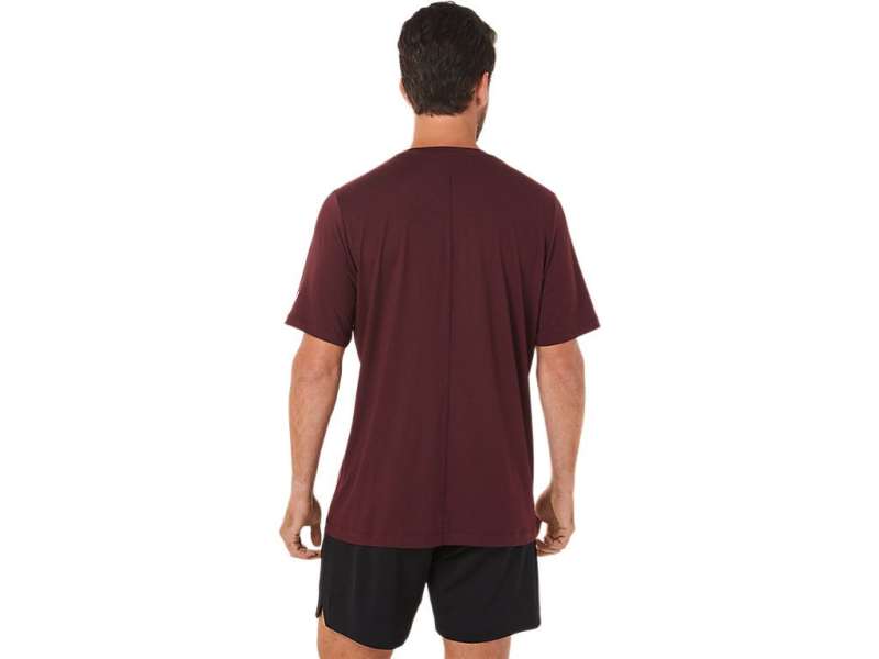 Asics κοντο Sleeve Heather Tech βαθυ | omPegOQNR