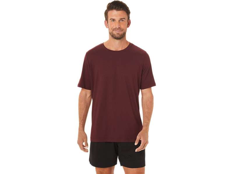 Asics κοντο Sleeve Heather Tech βαθυ | omPegOQNR