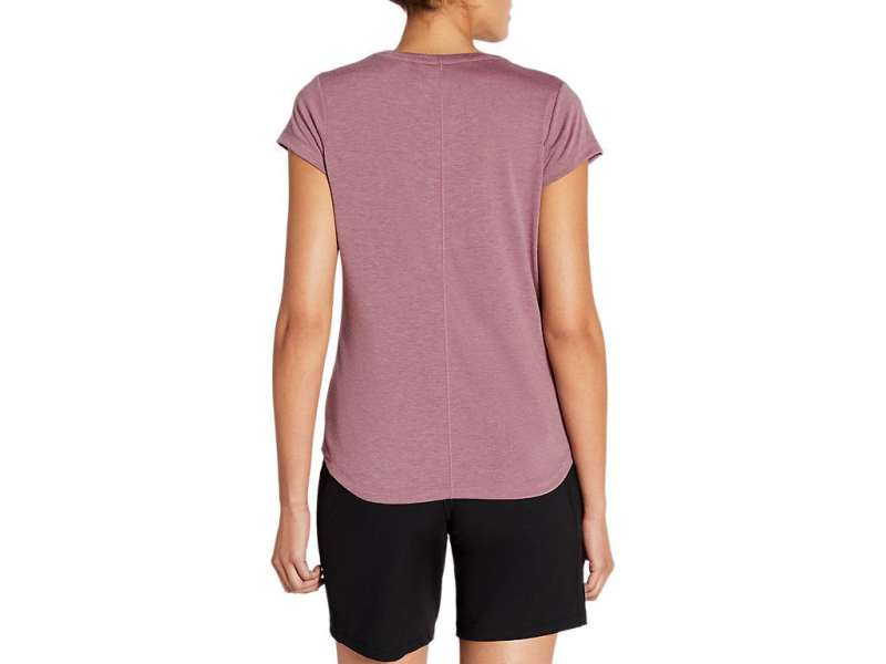 Asics κοντο Sleeve Heather μωβ | Ijs4wuX95