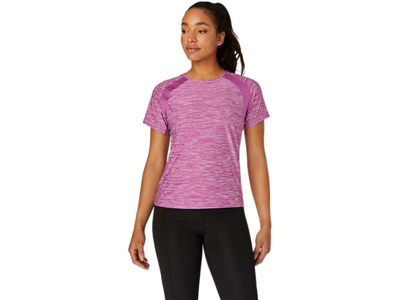 Asics κοντο Sleeve Pr Lyte Digital Grape Spacedye | N23h9WfSZ