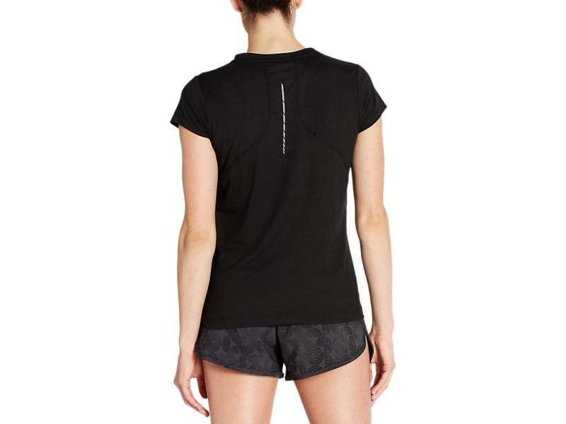 Asics κοντο Sleeve Pr Lyte V-neck μαυρα | T4lCjZXe5