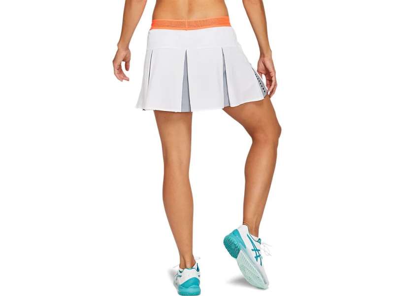 Asics τενις Pleats Skort ασπρα | Fss34AHGT