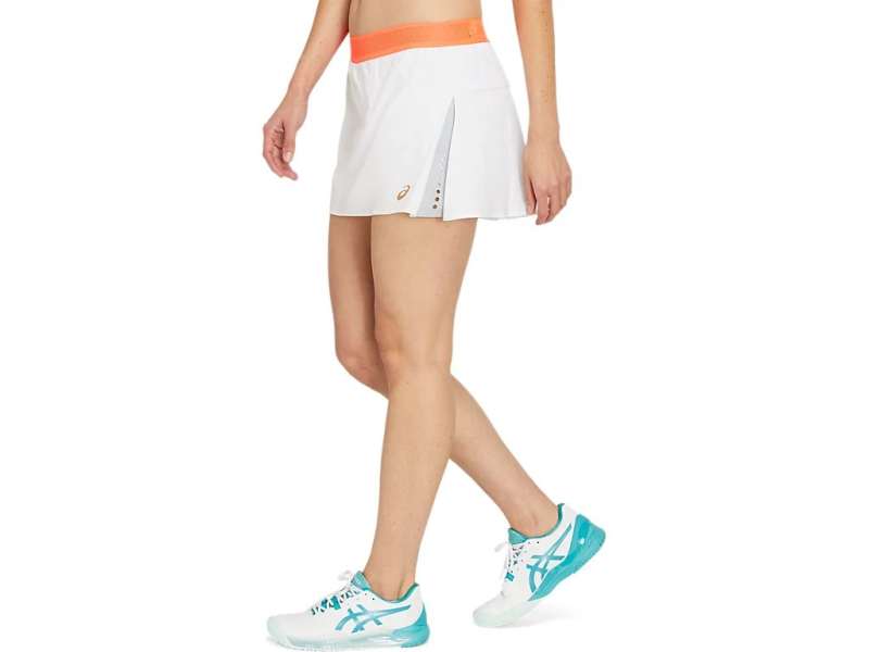 Asics τενις Pleats Skort ασπρα | Fss34AHGT